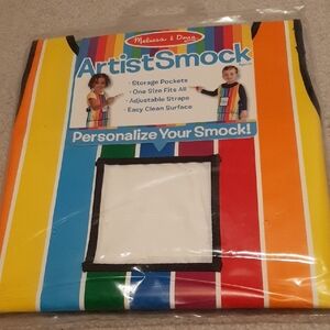 NWT Melissa & Doug Striped Artist Smock